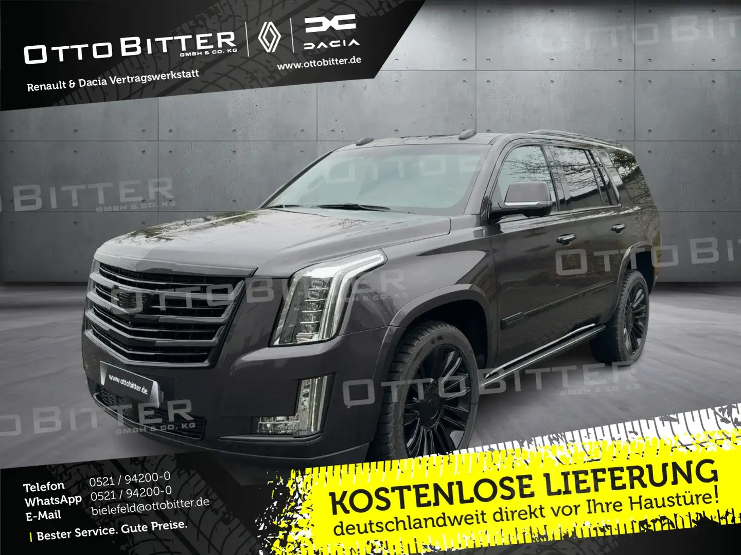 Cadillac Escalade 6.2 V8 PLATINUM 6-SITZER TV/SCHIEBEDACH Grey - 1