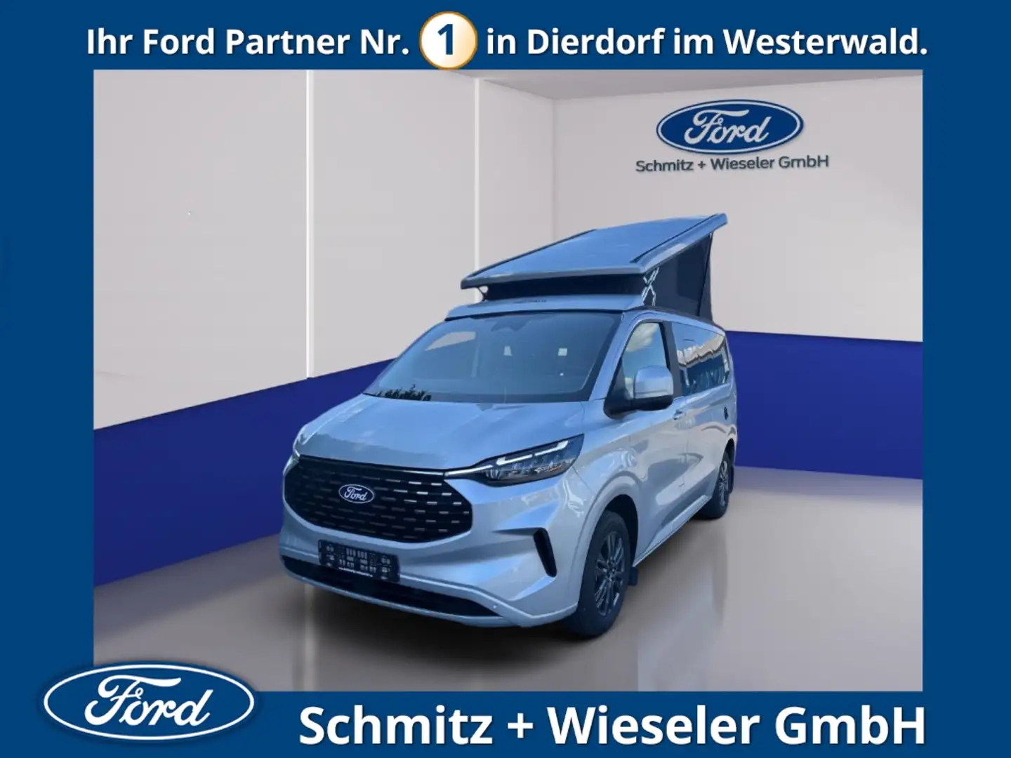 Ford Tourneo Custom Nugget Aufstelldach Titanium Markis Standh. Plateado - 1