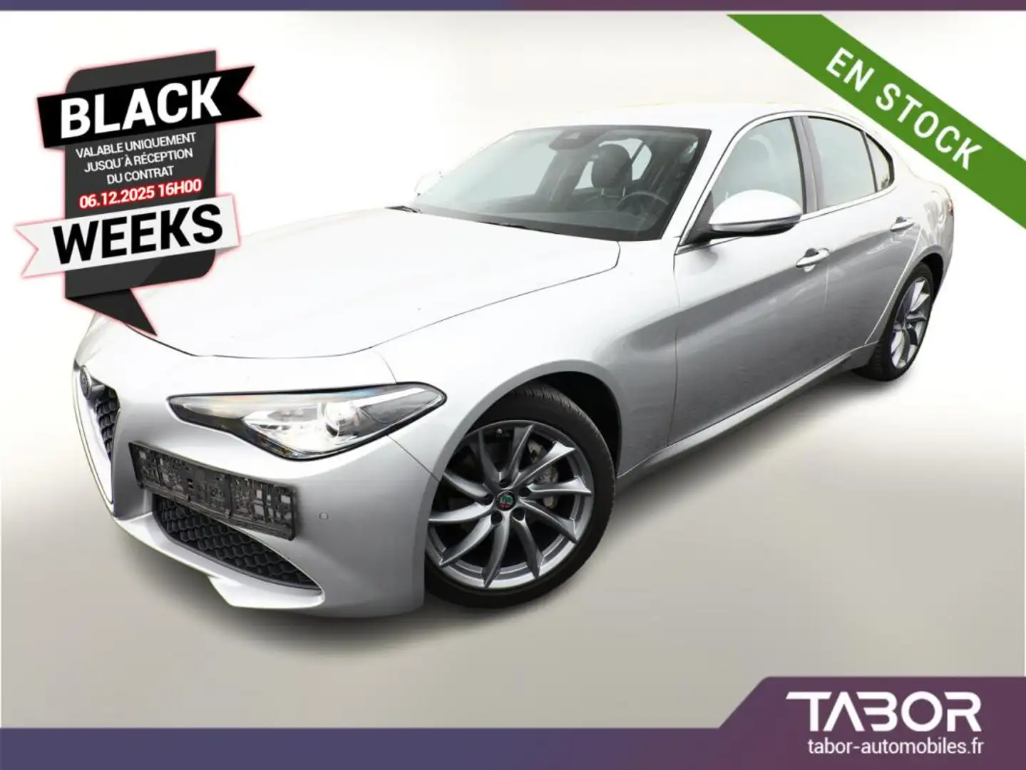 Alfa Romeo Giulia 2.2 Turbo 190 AT8 Ti Cuir GPS Argent - 1