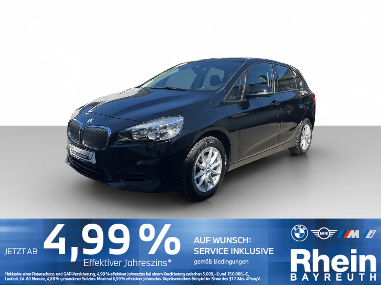 BMW 216 i Active Tourer Advantage Navi Lordose Parkas Navi Schwarz - 1