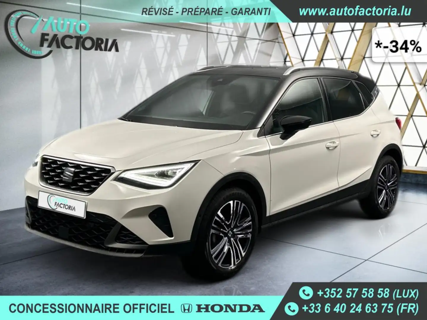SEAT Arona -34% 1.0 TSI 110cv FR +GPS+CAM+PARK ASSIST+Opts Beige - 1