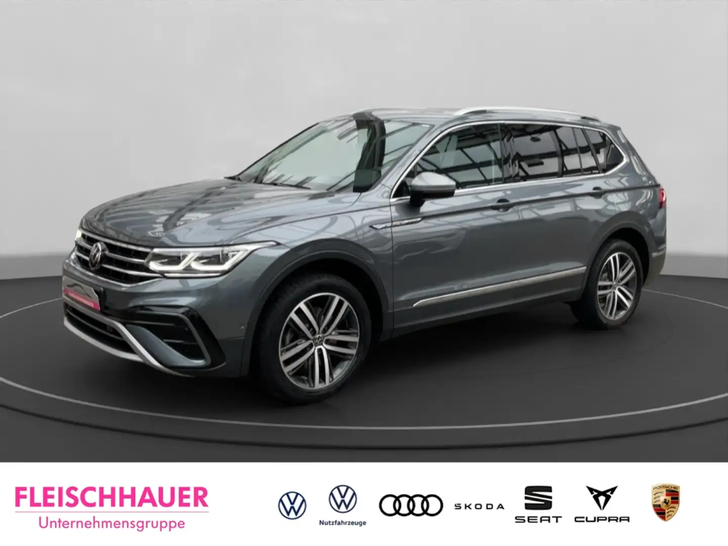 Volkswagen Tiguan Allspace 2.0 TSI DSG 4x4 HUD AHK-kl. El. Panodach Navi Digi Grau - 1