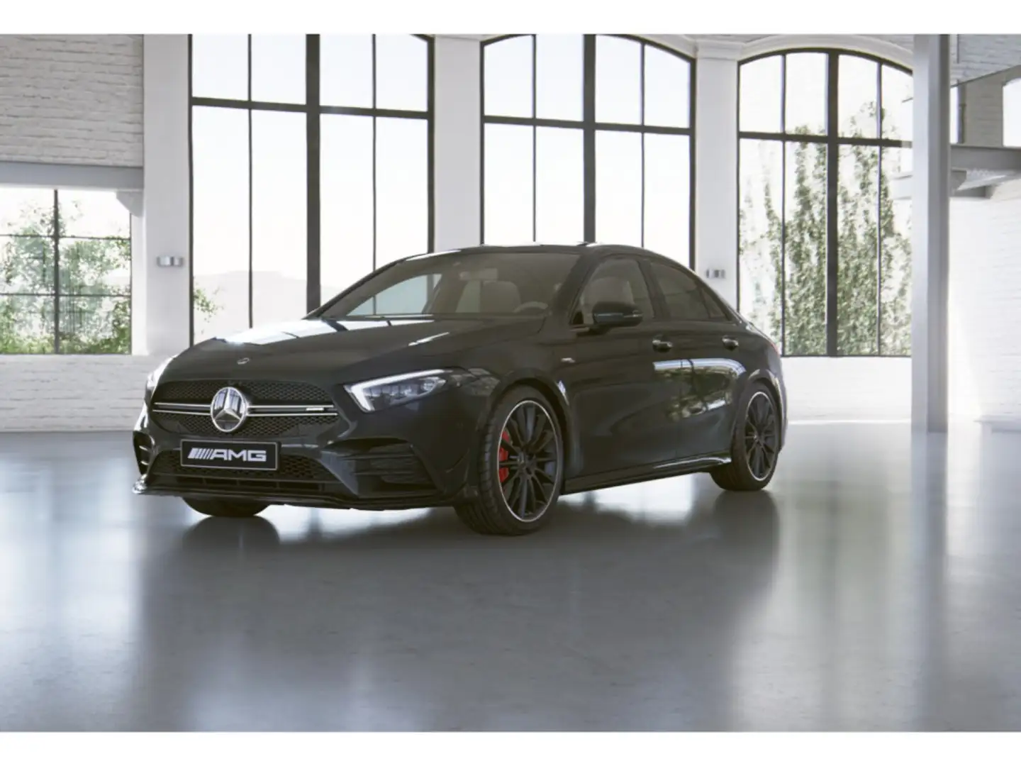 Mercedes-Benz A 35 AMG 4M Limo Aero LED Pano HUD Navi SHD K Schwarz - 2