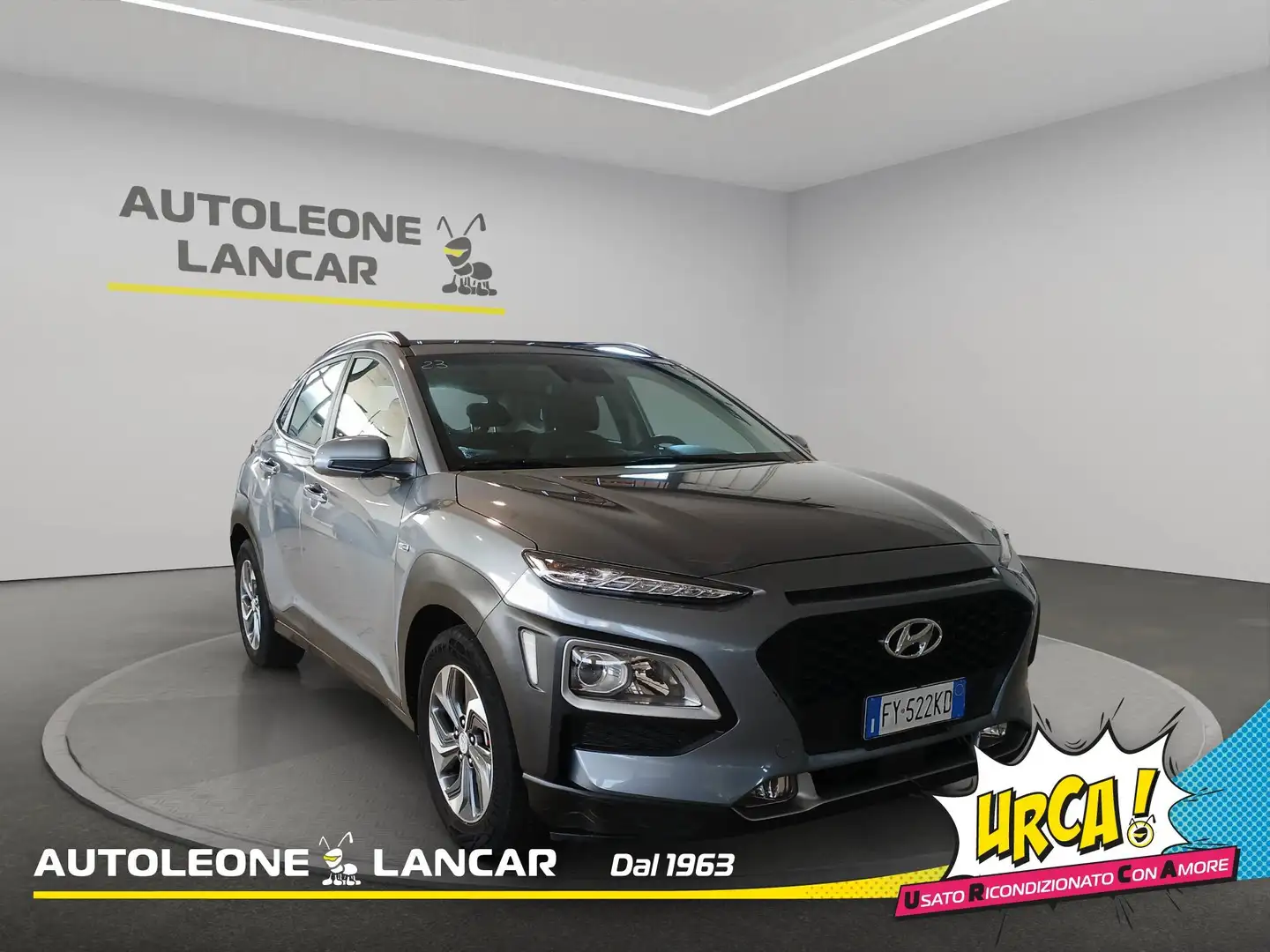 Hyundai KONA 1.6 HEV Xtech DCT 141cv Hybrid AUTOMATICA E6 Gris - 1