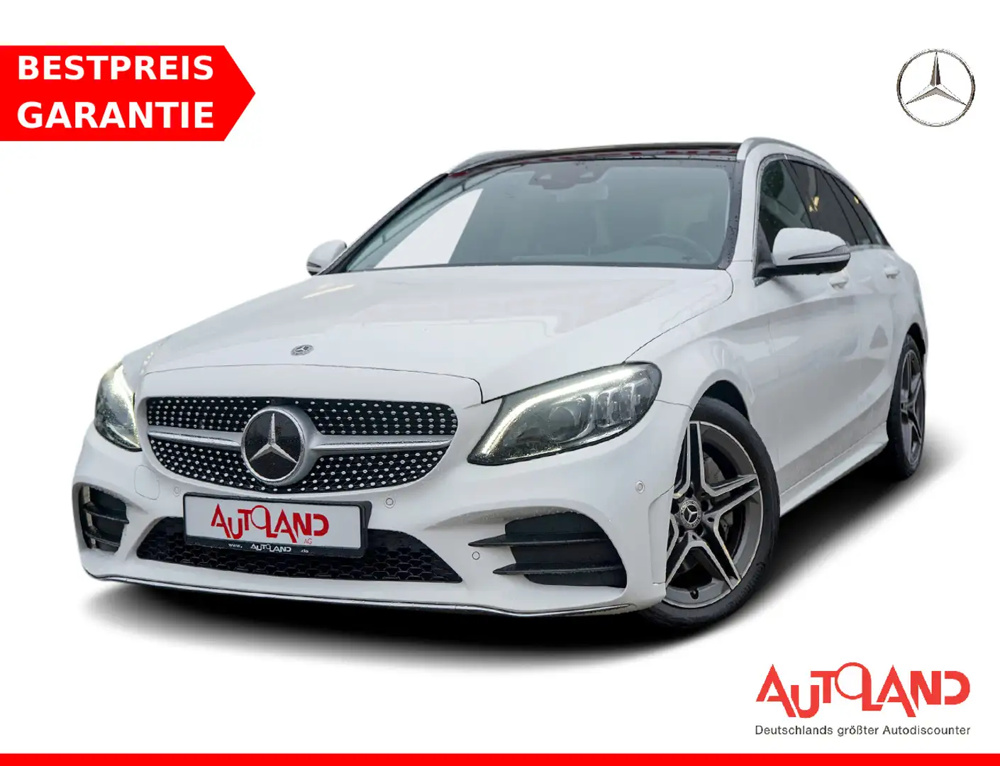 Mercedes-Benz C 200 C300 T-Modell d AMG Line LED Navi Totwinkel ACC Weiß - 1