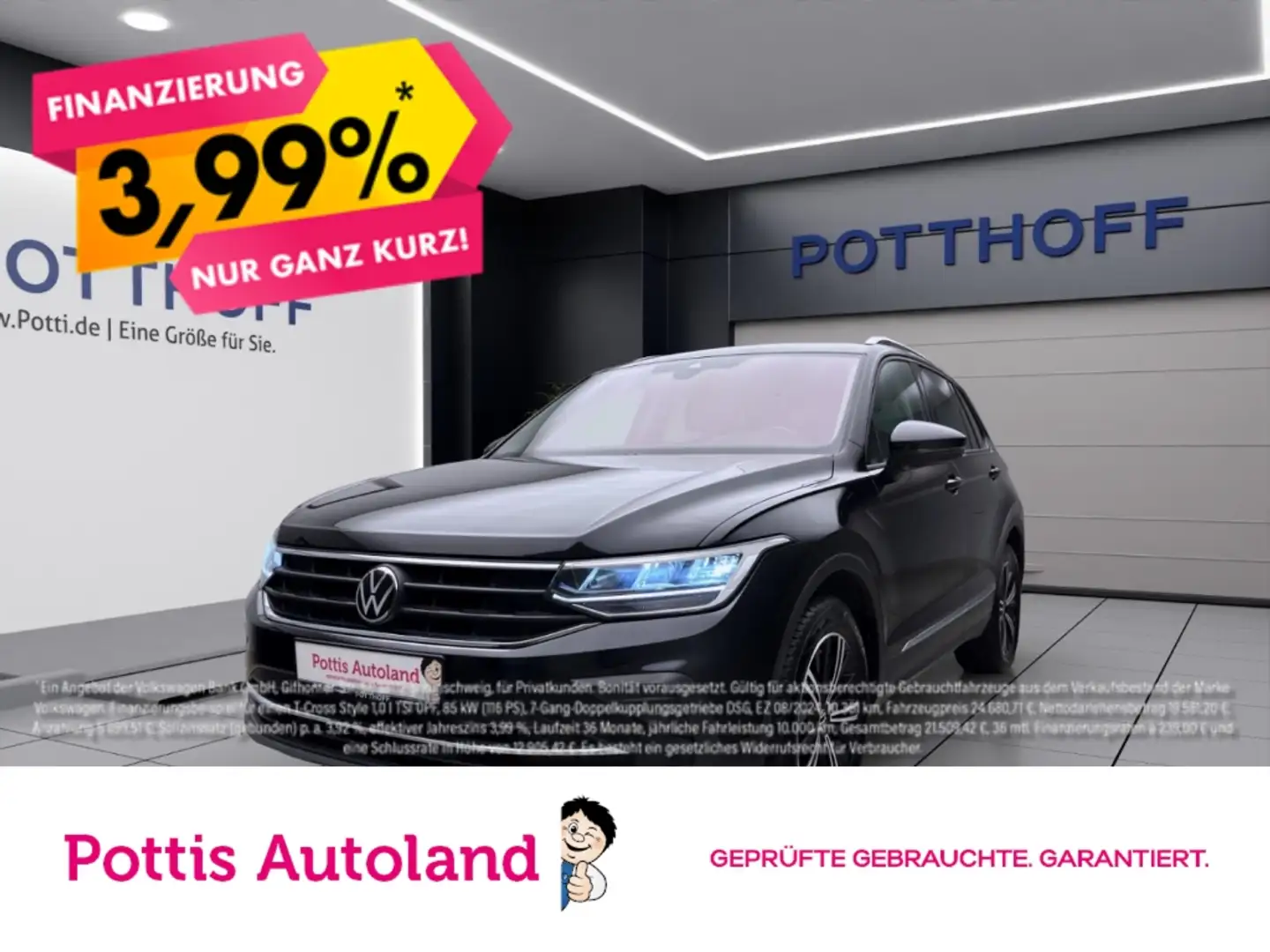 Volkswagen Tiguan 1.5 TSI ACTIVE NAVI KAMERA PDC SITZHZG Schwarz - 1