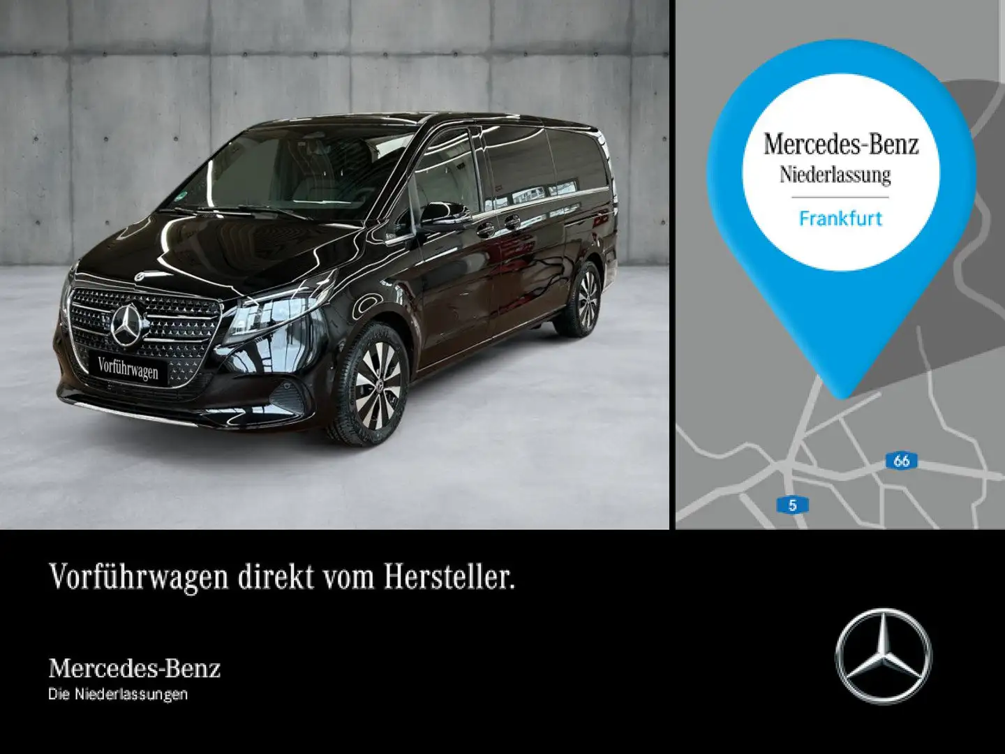 Mercedes-Benz V 250 d XL AVANTGARDE+9G+StandHZ+Klimaautom.+Navi Schwarz - 1
