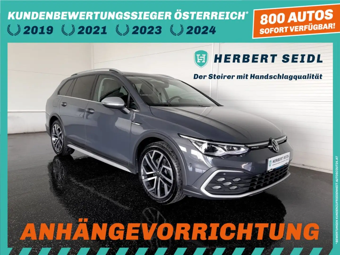 Volkswagen Golf VIII ALLTRACK 4x4 2,0 TDI DSG *DCC / SKY / STANDHZG / 18 ZOLL / MATRIX-LED / VIRTUELL / NAVI / AHV & KAMERA* Grau - 1