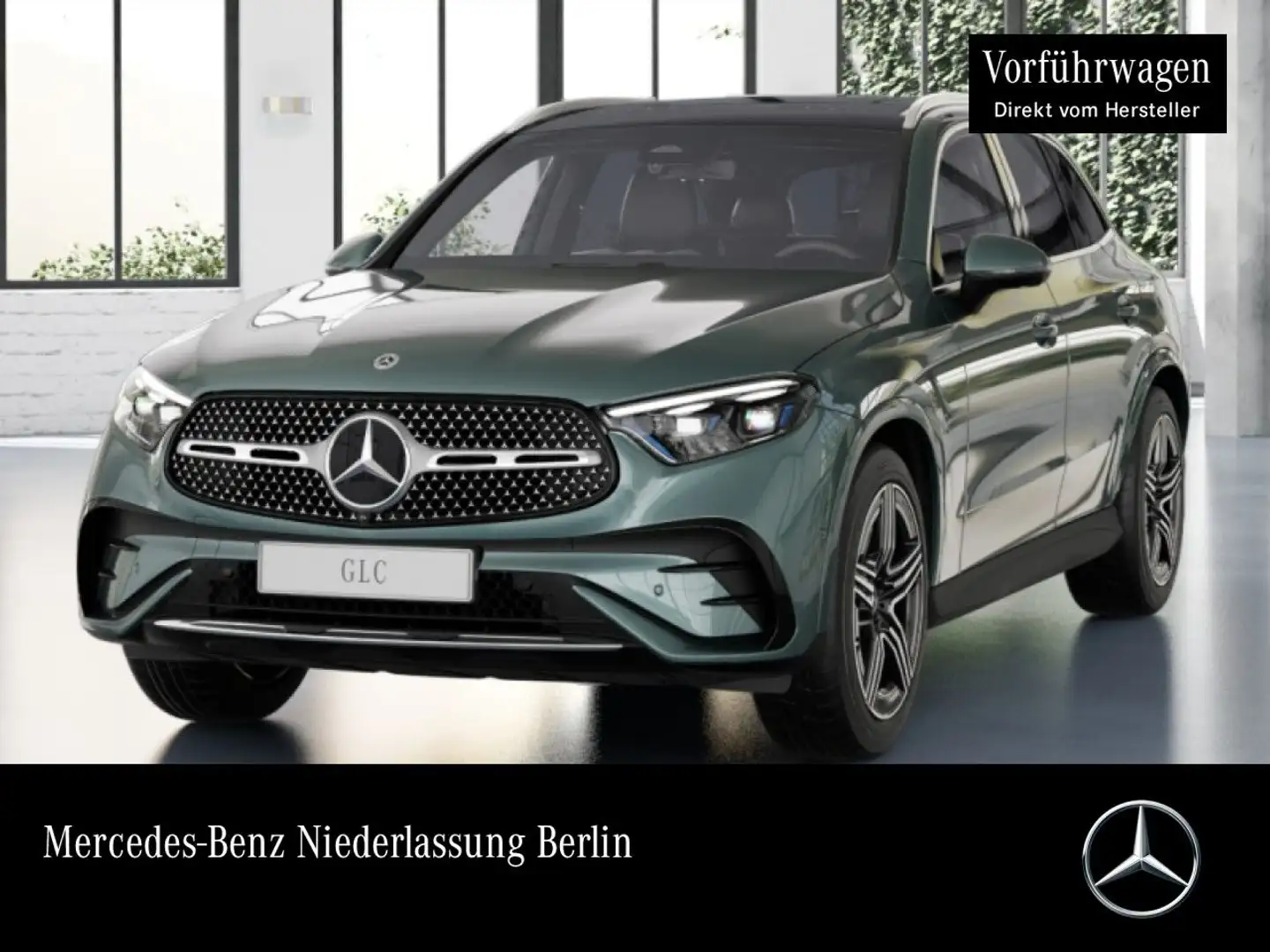 Mercedes-Benz GLC 200 4M AMG+PANO+360+AHK+TOTW+KEYLESS+9G Silber - 1