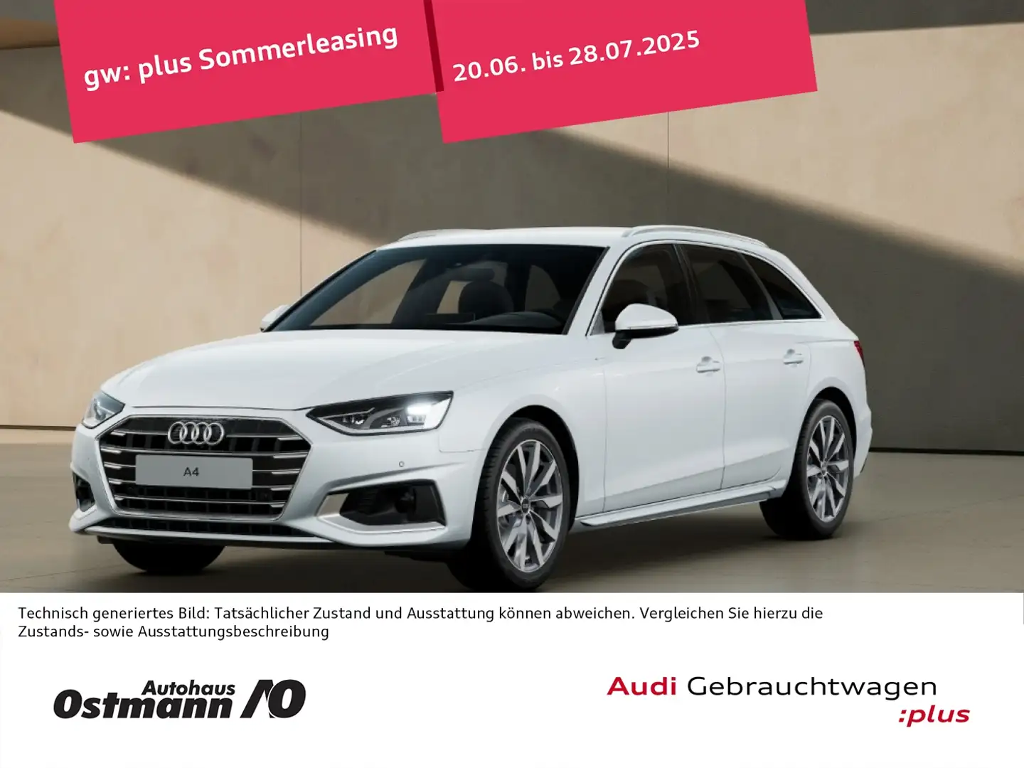Audi A4 35 TFSI Avant RFK ACC 18'' SHZ Ambiente MMI Pl Bianco - 1
