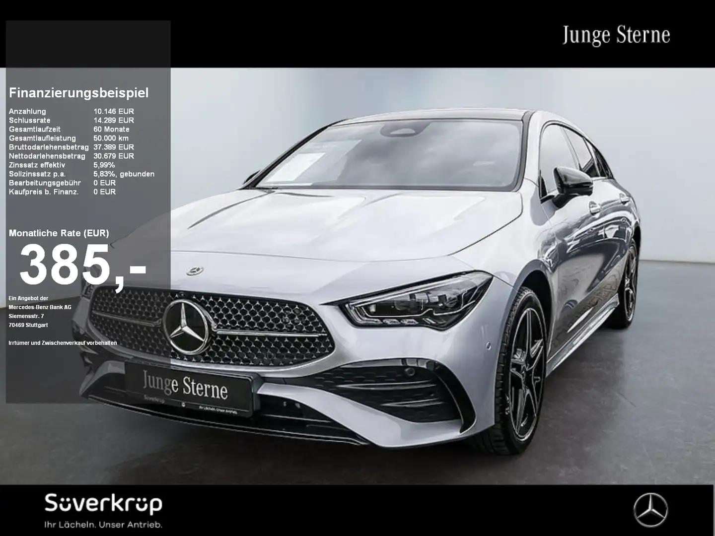 Mercedes-Benz CLA 250 e SB , AMG NIGHT SPUR DISTR PANO 360 Argent - 1