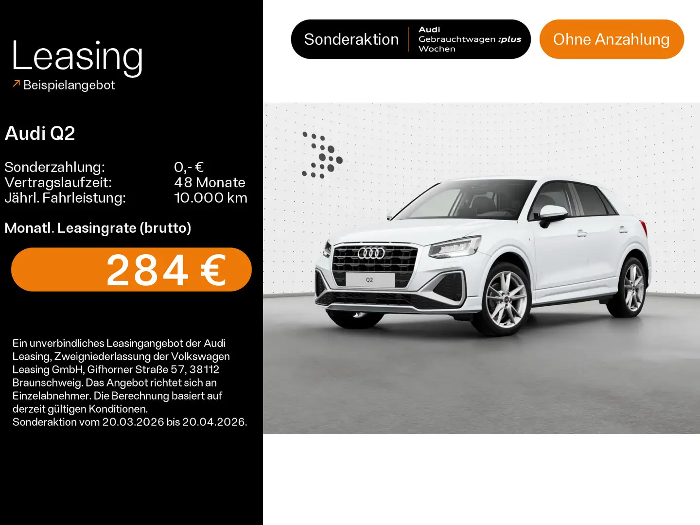 Audi Q2 35 TFSI S line RFK*GRA*Sound*Virtual*Navi Weiß - 1