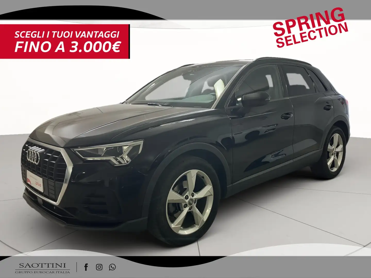 Audi Q3 Sportback 35 2.0 TDI S line edition S tronic Zwart - 1