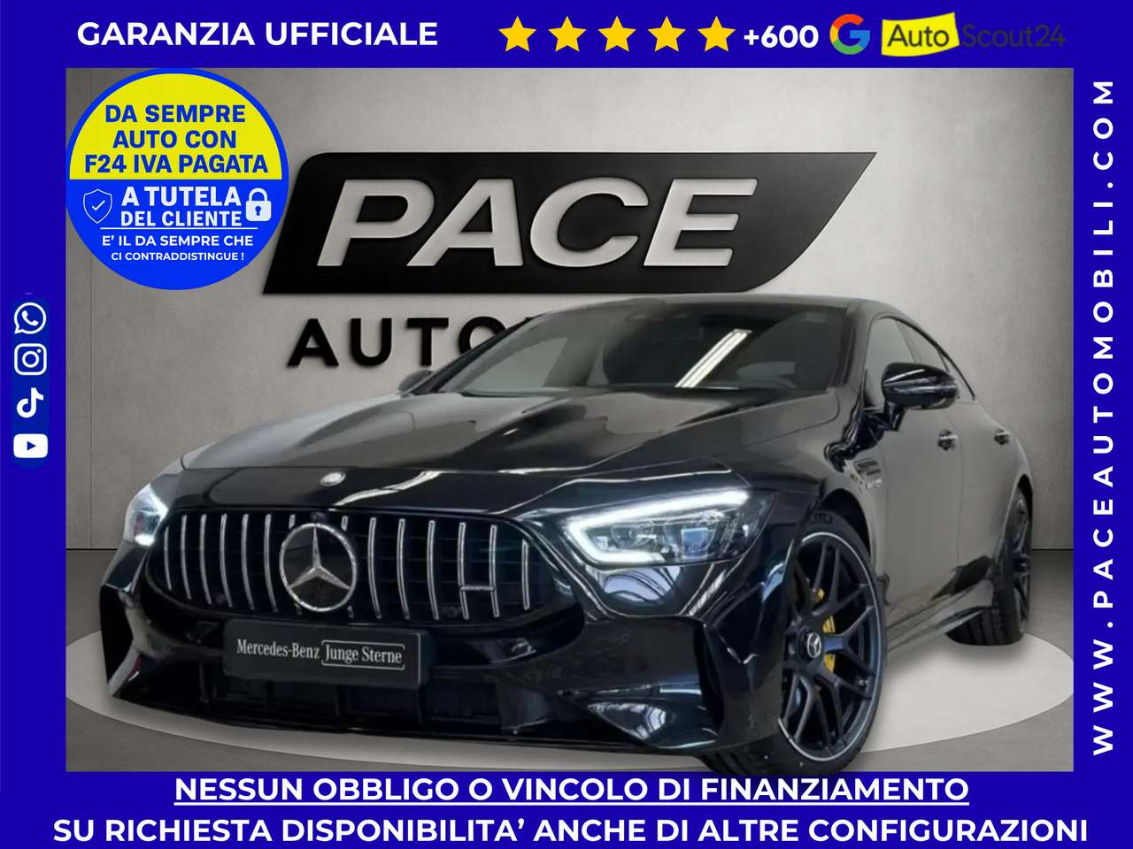 Mercedes-Benz AMG GT S E PERFORMANCE DYNAMIC PLUS BLACK NIGHT TETTO ACC