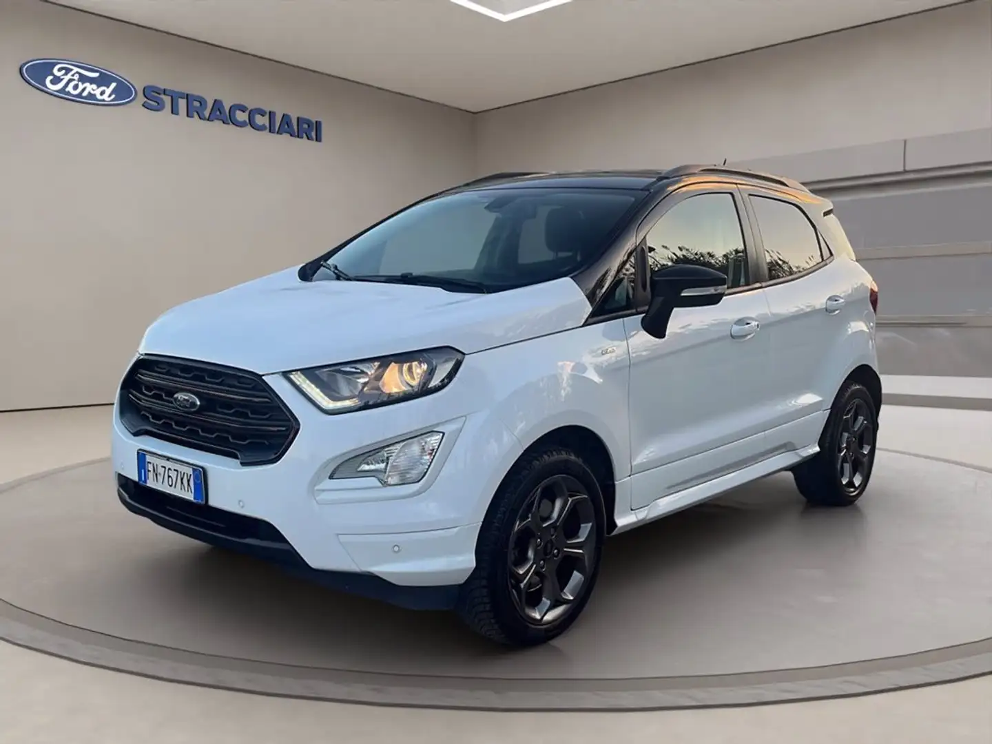 Ford EcoSport 1.0 ecoboost ST-Line Black Edition s&s 125cv my18 Blanc - 1