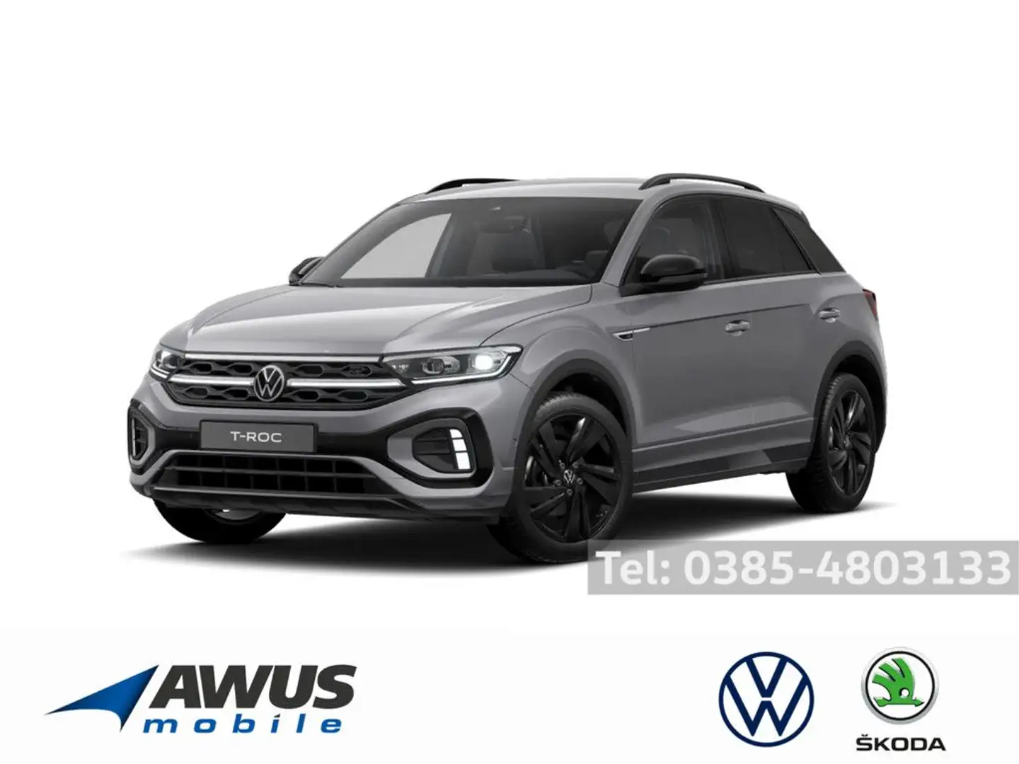 Volkswagen T-Roc 1.5TSI DSG R-Line AHK Grau - 1