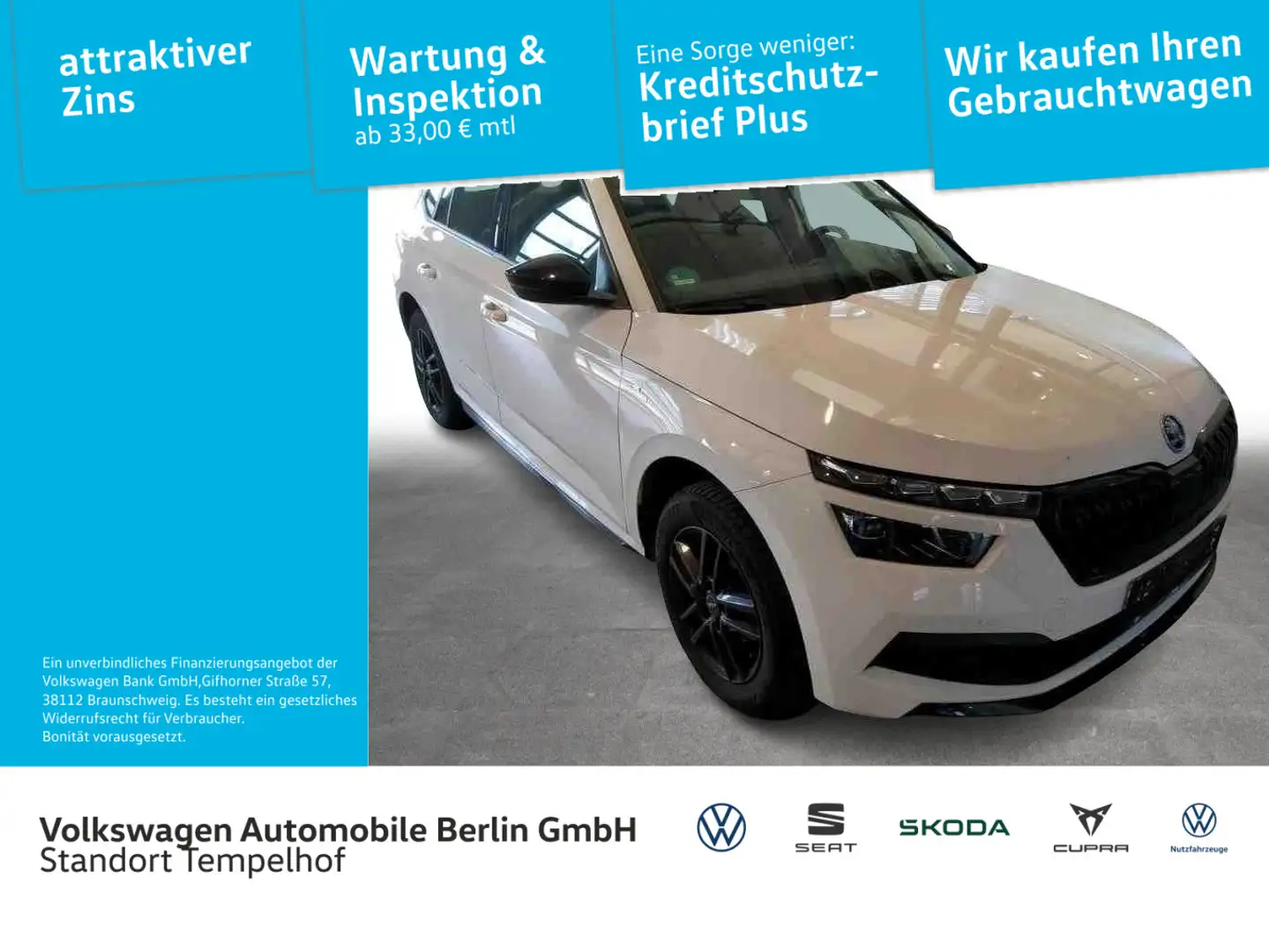 Skoda Kamiq 1.0TSI Monte Carlo P-DACH I-Cockpit LED Blanco - 1