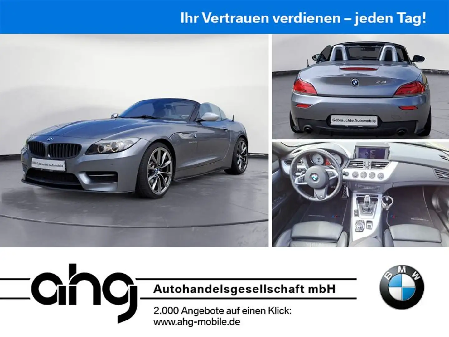 BMW Z4 sDrive35is Cabrio Xenon Bluetooth PDC MP3 Sch Grigio - 1
