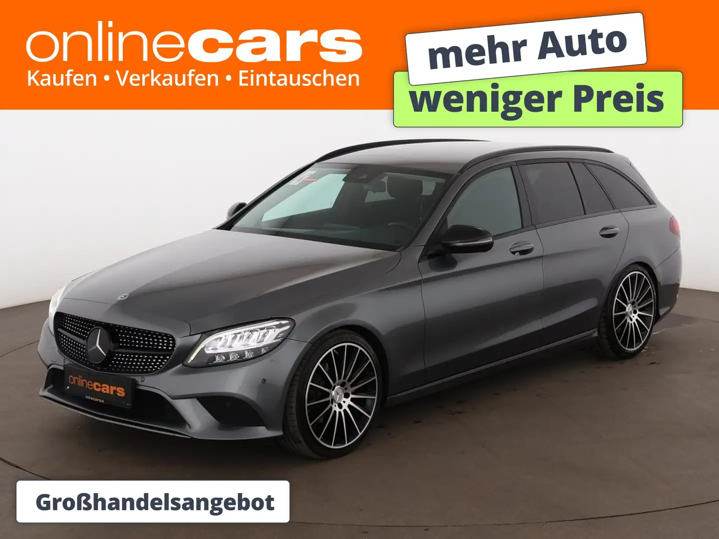 Mercedes-Benz C 200 d Aut LED NAVI SITZHZG R-CAM KLIMA PDC Grau - 1