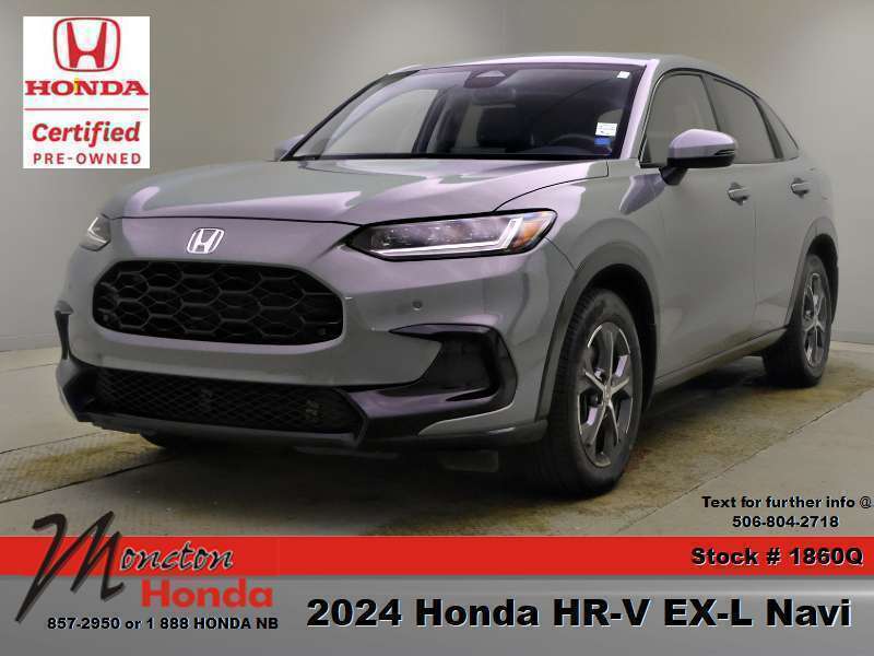 Gray 2024 Honda HR-V SUV / Crossover All-Wheel Drive Automatic