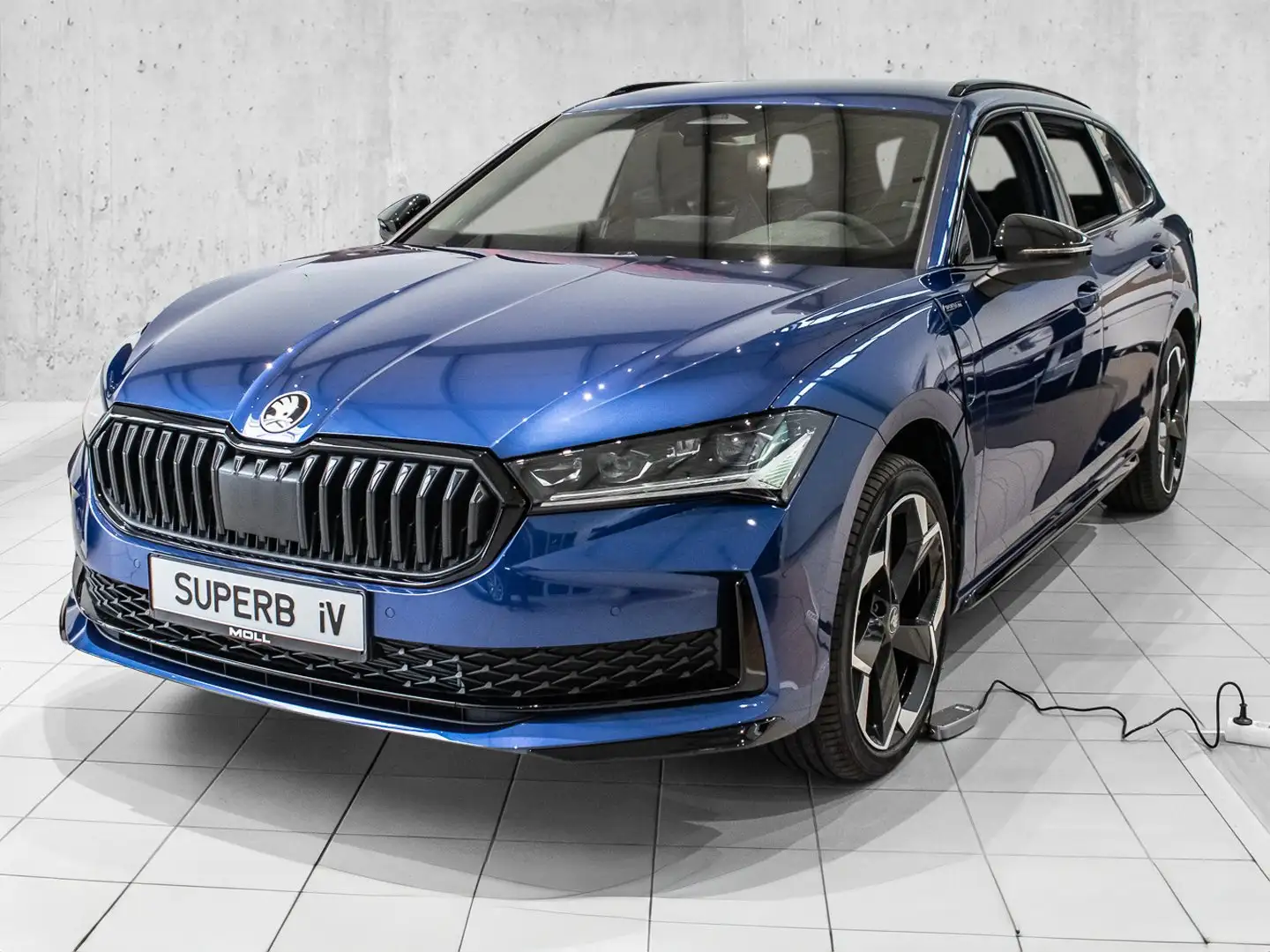 Skoda Superb Combi 1.5 TSI iV W Sportline MATRIX 4xSHZ Blau - 2