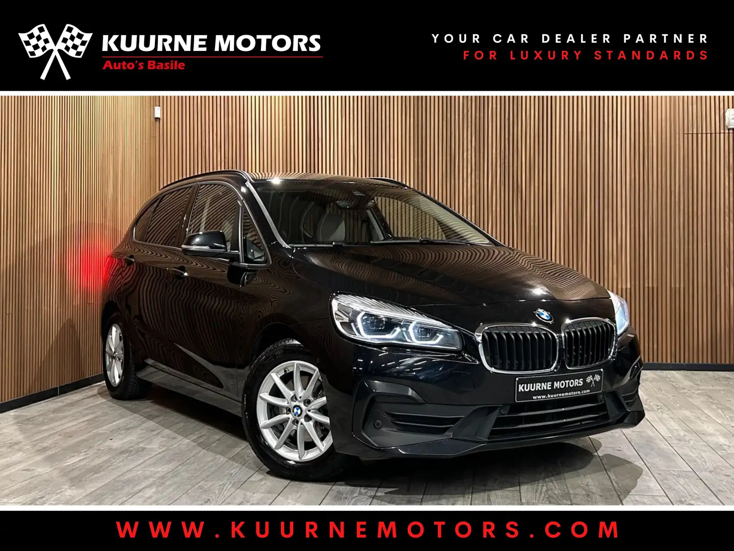 BMW 218 iA ActiveTourer Led/Leder/Gps/Pdc/Bt *1j garantie* Zwart - 1