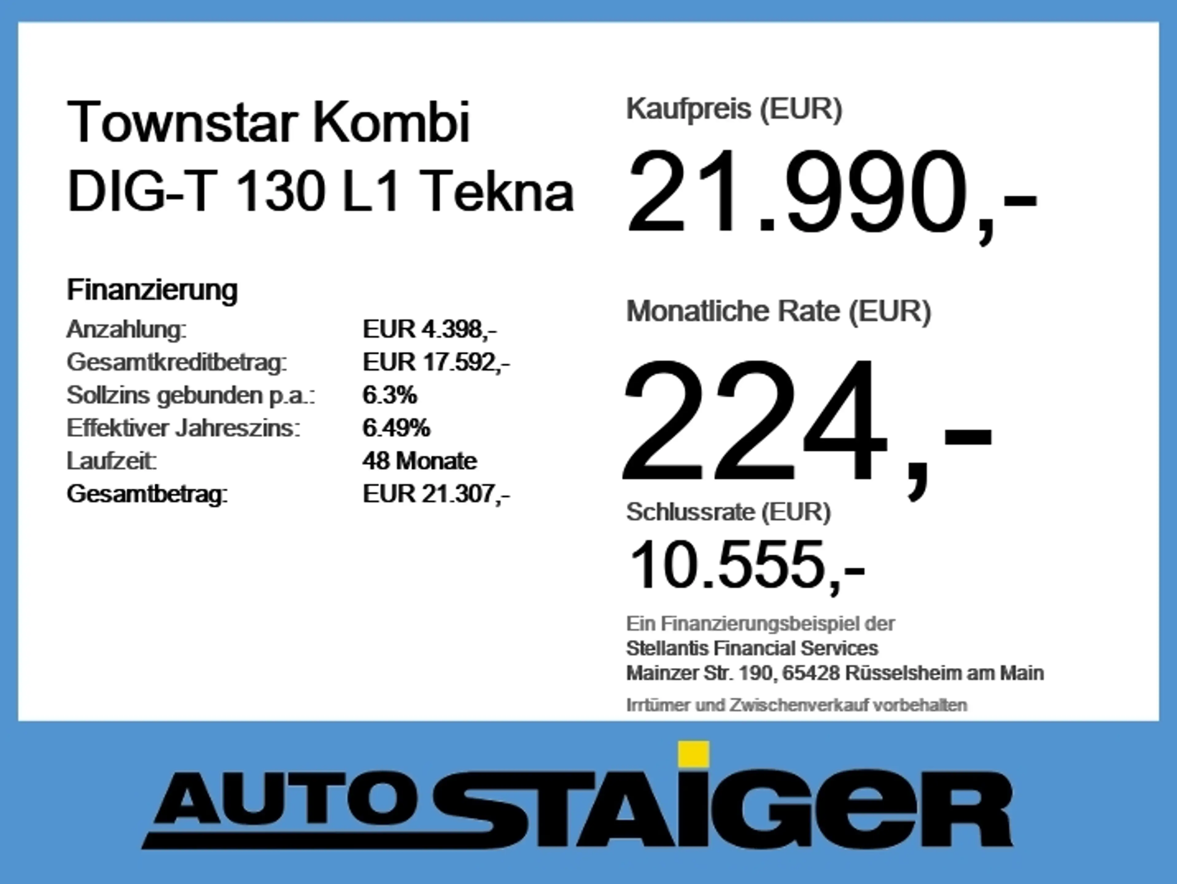 Nissan Townstar Kombi DIG-T 130 L1 Tekna Navi+SHZ+360 — photo 6