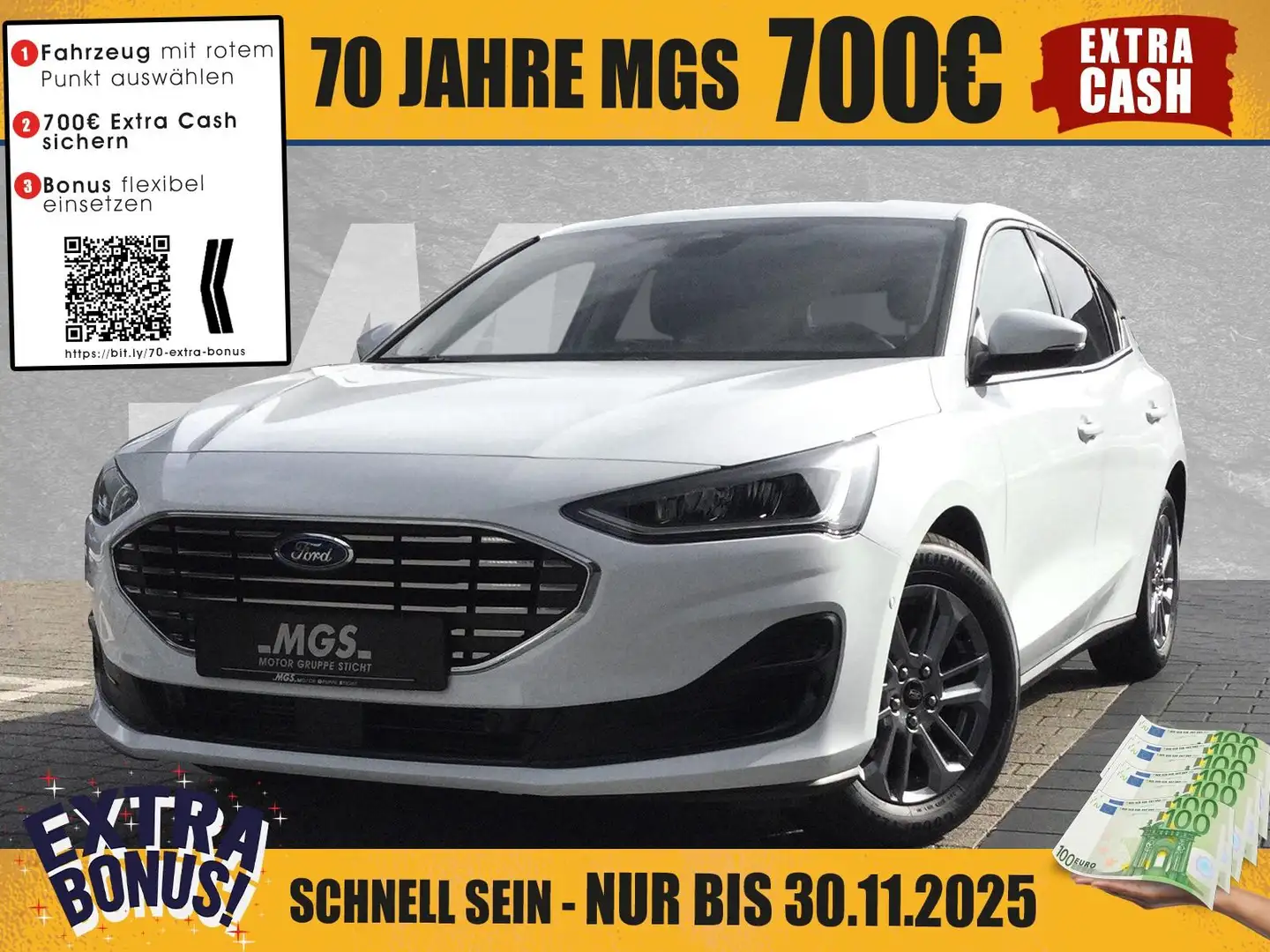 Ford Focus Titanium 1.0 EcoBoost DAB #NAVI #S&S Weiß - 1