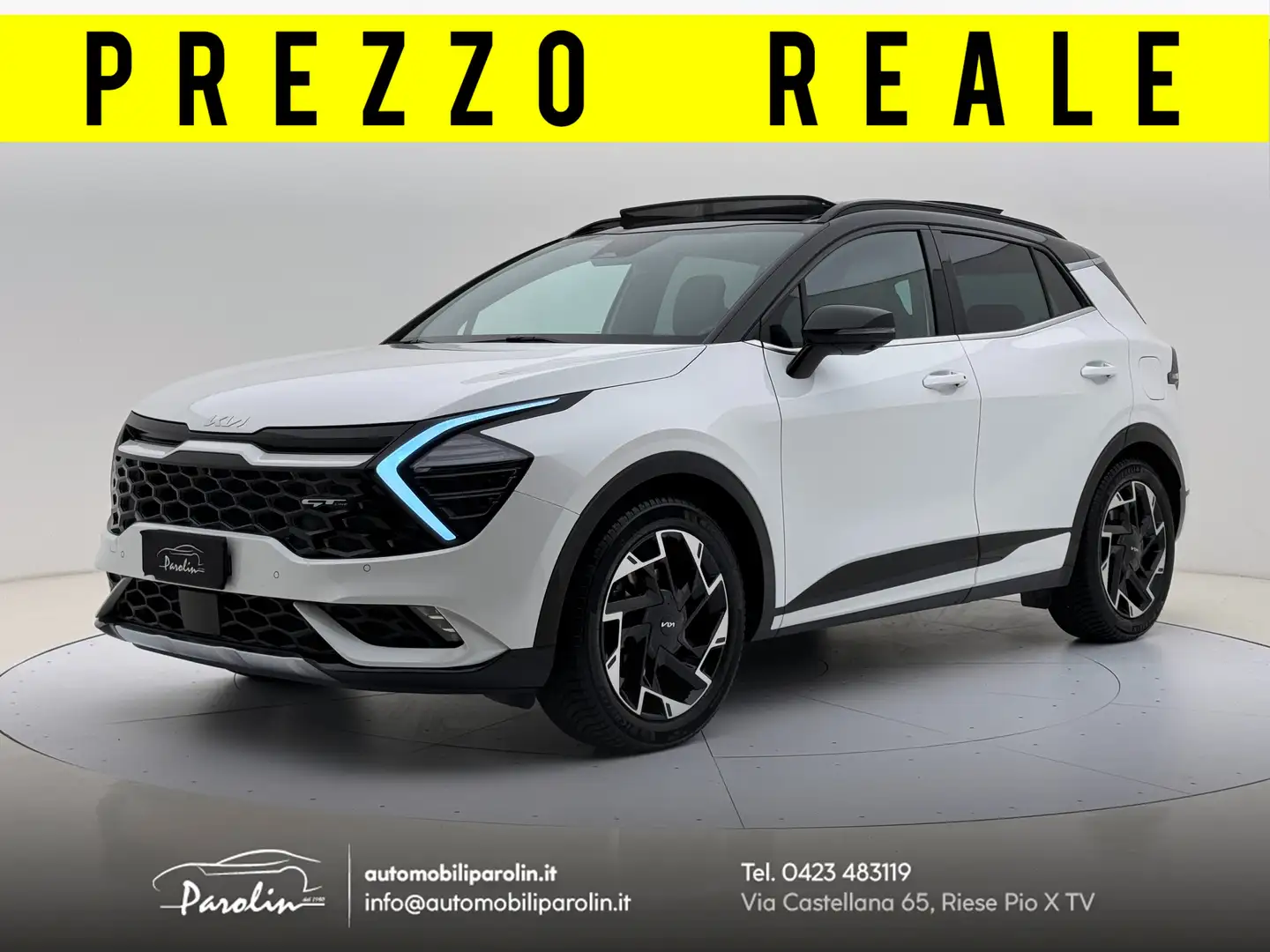 Kia Sportage 1.6 crdi GT-line Plus awd dct Tetto-Gancio traino Bianco - 1