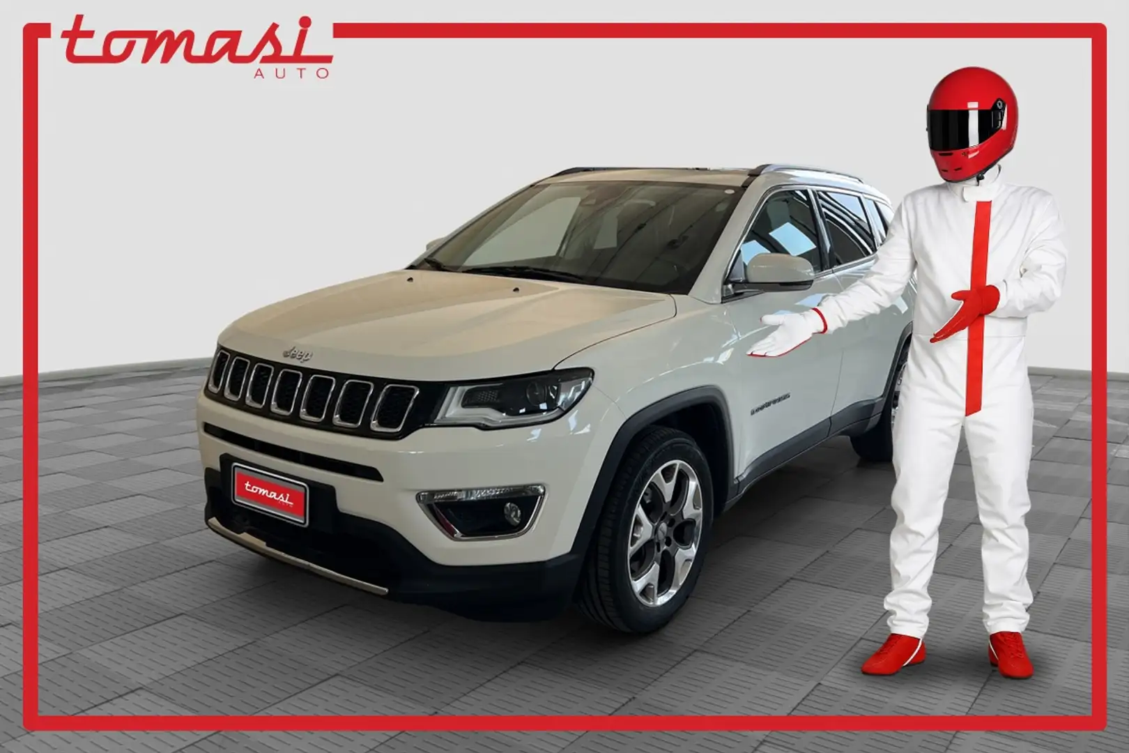 Jeep Compass 1.6 Multijet II 2WD Limited TETTO PANORAMICO APRIB Blanc - 1