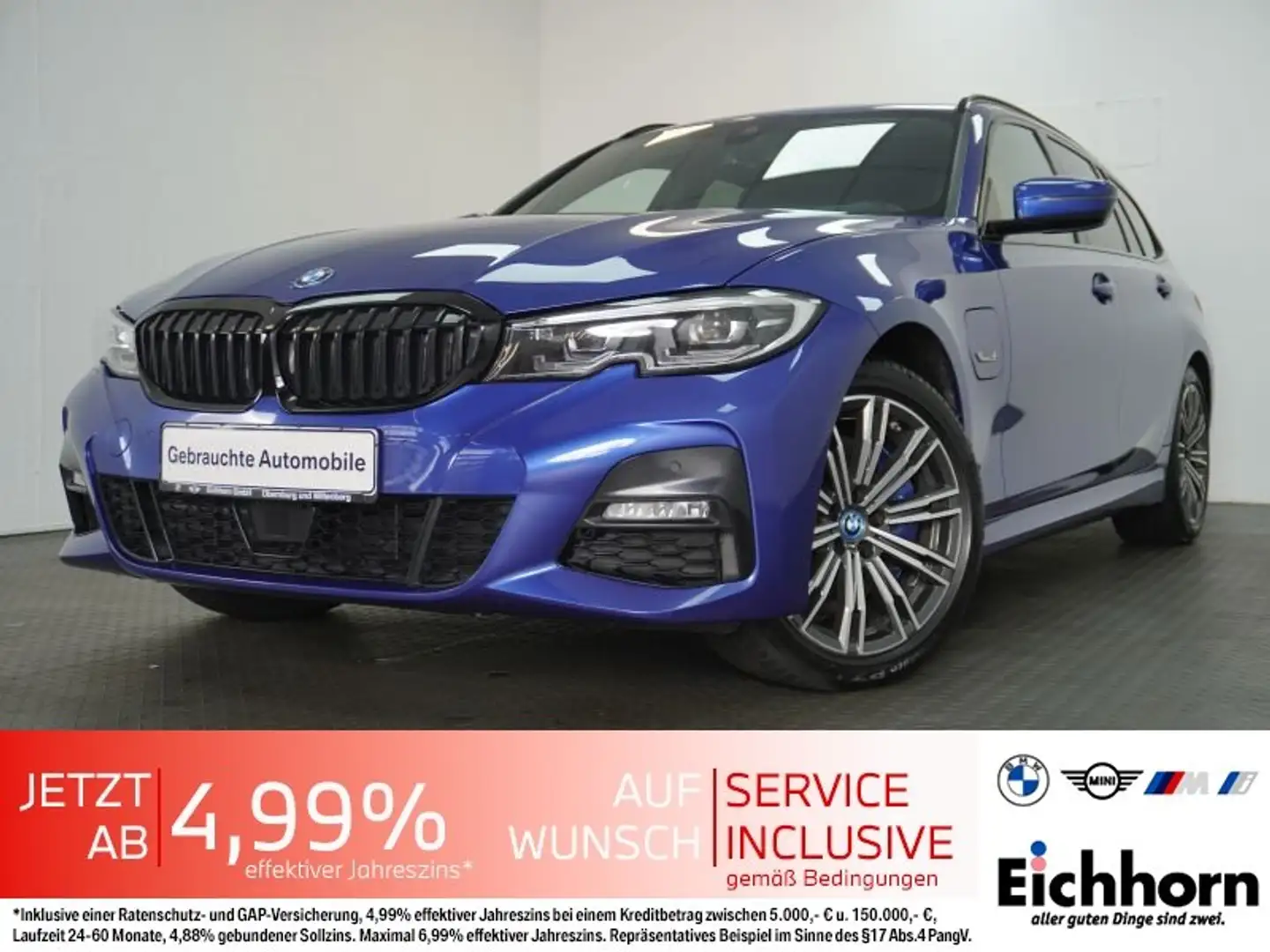 BMW 330 e xDrive Touring M Sport *AHK.HUD.H&K HiFi* Blau - 1