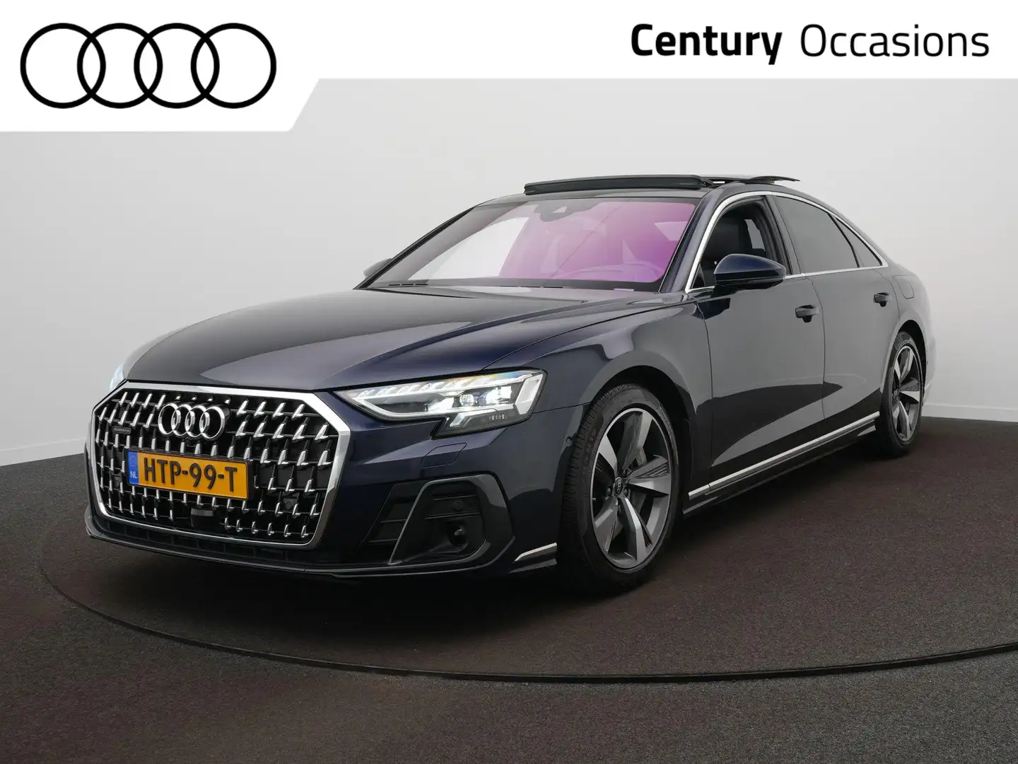 Audi A8 60 TFSI e quattro | Panodak | B&O | HUD | 360 Came Blauw - 1
