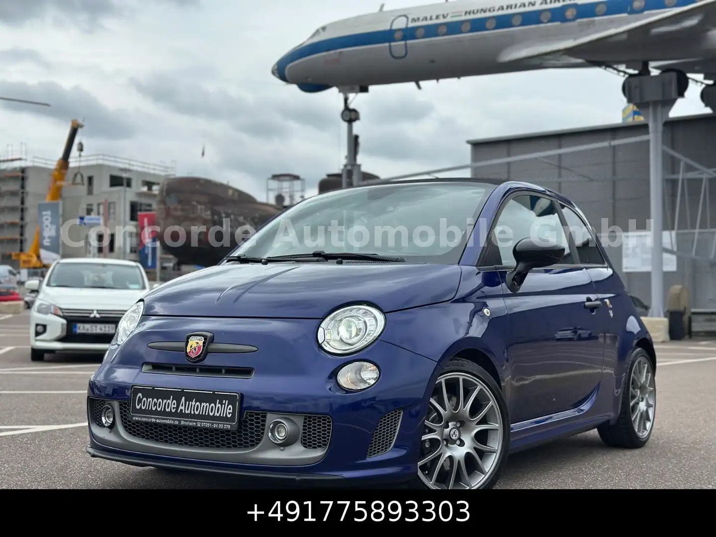 Abarth 500 Cabrio 595 C Competizione Klimaautomatik Bleu - 1