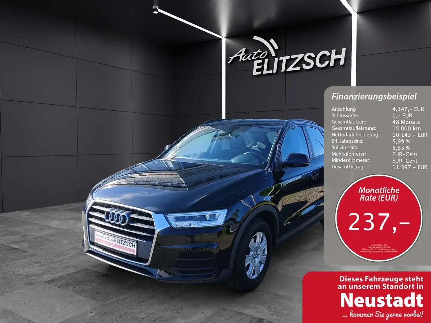 Audi Q3 TFSI LED AHK SH Schwarz - 1