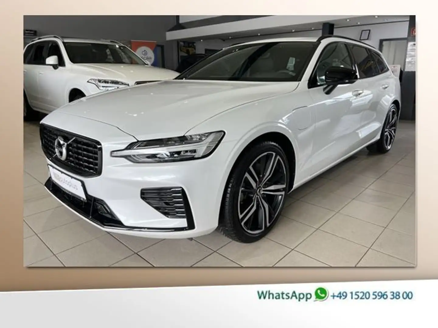 Volvo V60 T6 R-Design Recharge AWD B&W Sitzbelüftung Weiß - 1