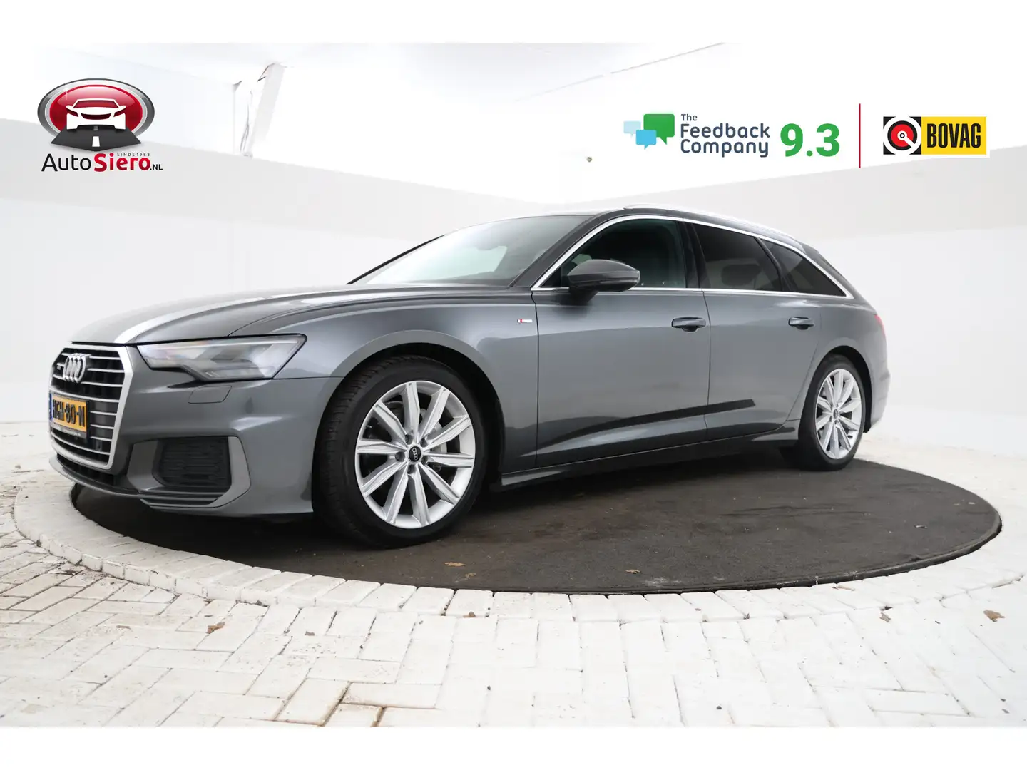 Audi A6 Avant 40 TDI quattro S edition 205Pk, S-line, Leer Grijs - 1