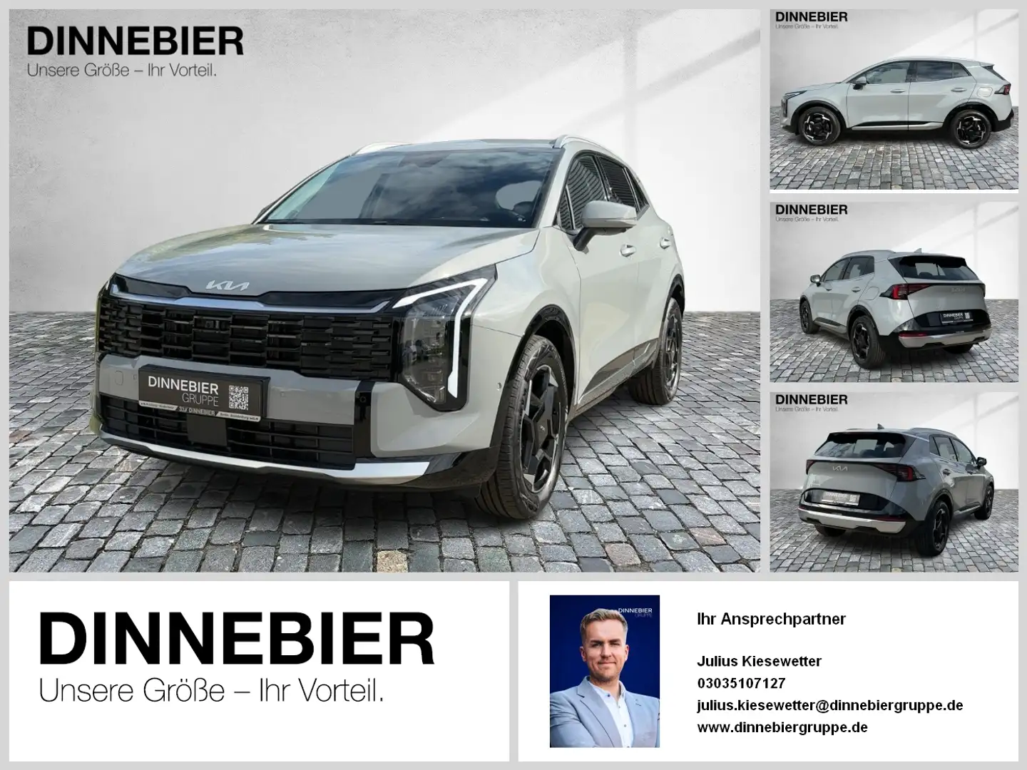 Kia Sportage Spirit 1.6T LED+360°+Headup+Navi Grau - 1