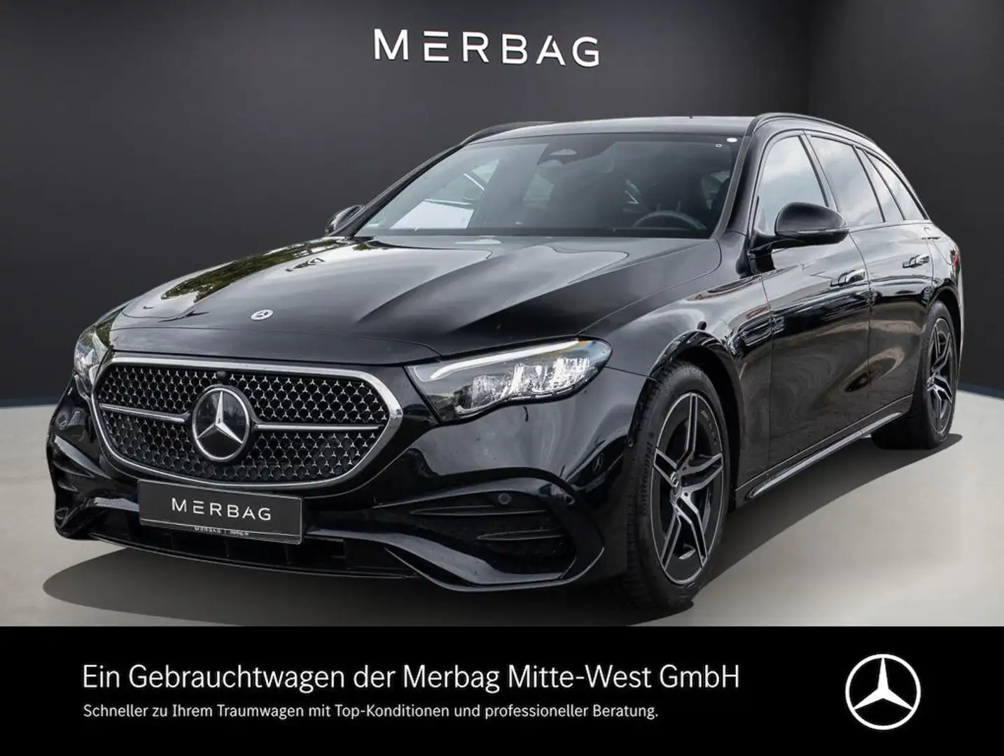 Mercedes-Benz E 300 de 4M T-Modell ACC AHK LED Navi SHZ Kam. Schwarz - 1