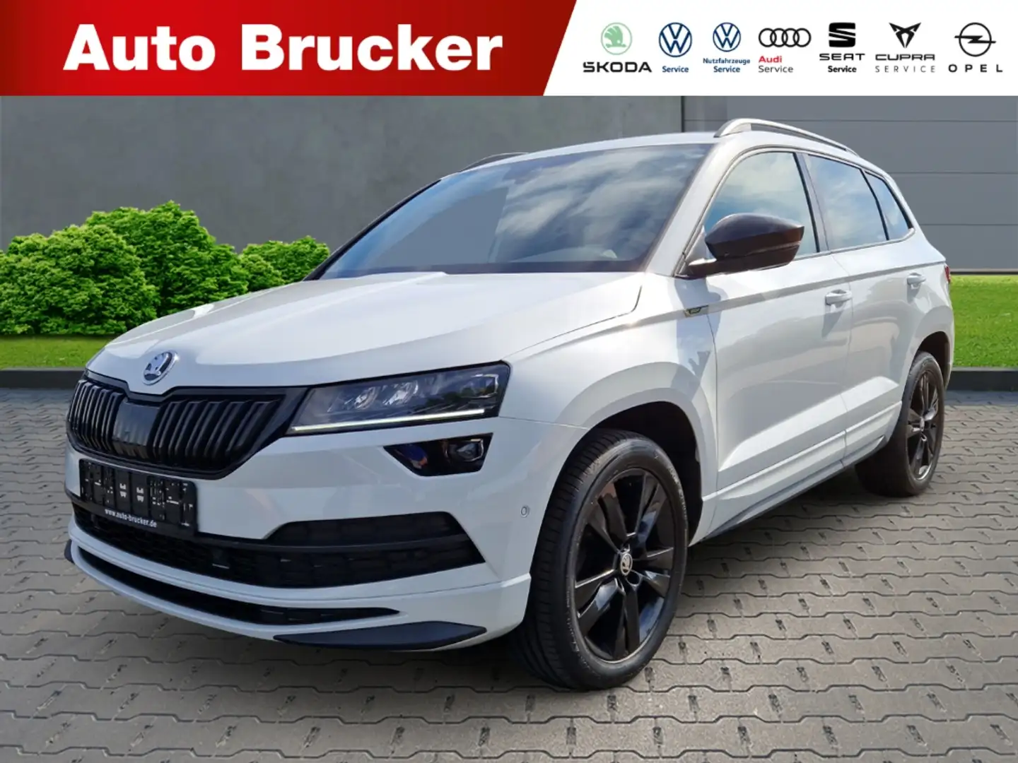 Skoda Karoq Sportline 4x4 2.0 TDI+Anhängerkupplung+Navi+Alu+LE Fehér - 1