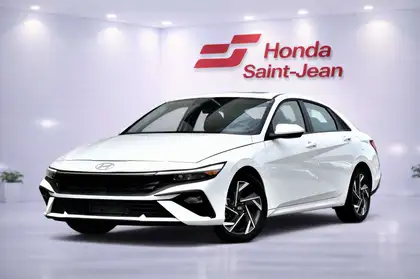 White 2025 Hyundai Elantra Sedan  Continuously Variable Transmission