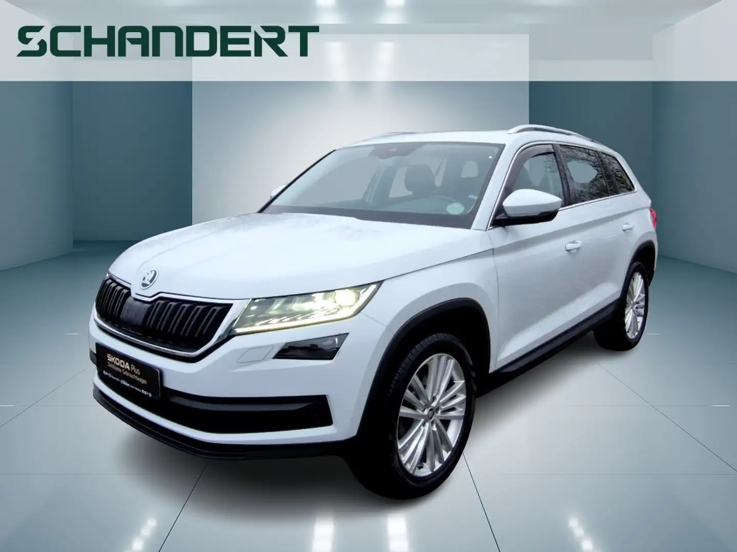 Skoda Kodiaq 2.0 TDI Style 4x4 DSG LED Navi AHK Pano Klimaau Weiß - 1