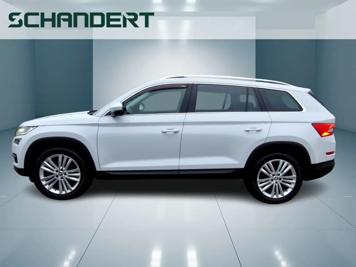 Skoda Kodiaq 2.0 TDI Style 4x4 DSG LED Navi AHK Pano Klimaau Weiß - 2