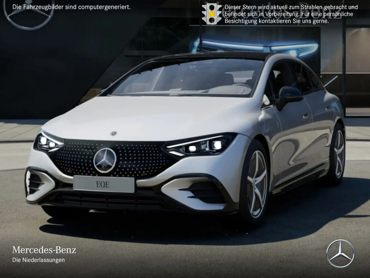 Mercedes-Benz EQE 500 4Matic AMG Burmester 3D Fahrass 360° Pano Stříbrná - 2