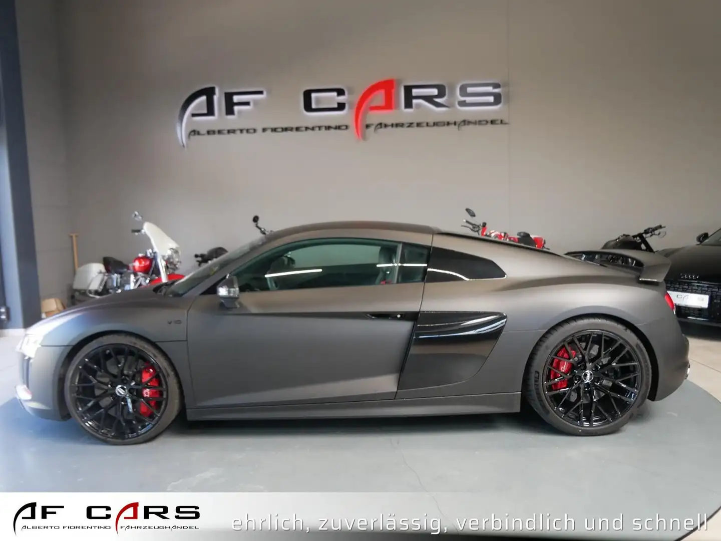 Audi R8 Coupe 5.2 FSI quattro KERAMIK Carbon   plus B&O DD Gris - 2