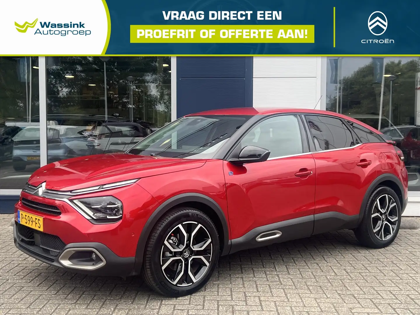 Citroen E-C4 Electric EV 50kWh 136pk Feel Pack | navigatie | Carplay | C Rosso - 1