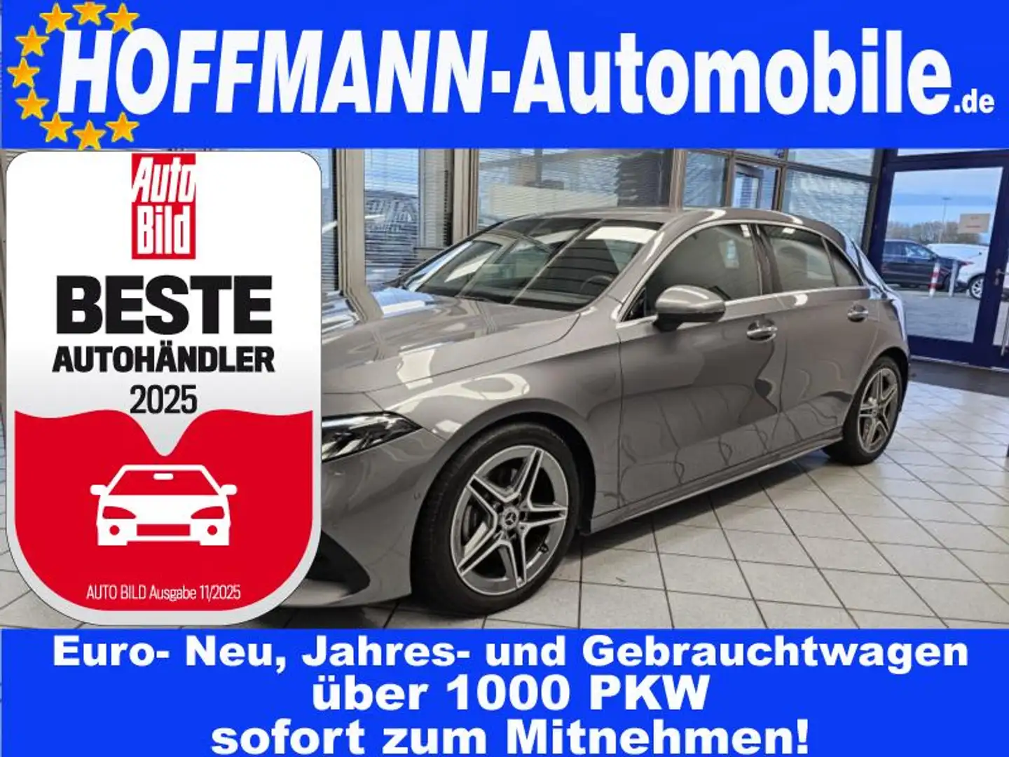 Mercedes-Benz A 180 AMG Line Navi,Klimaaut,Kamera,High-LED,SHZ Grau - 1