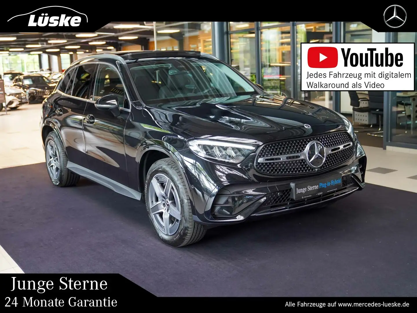 Mercedes-Benz GLC 400 GLC 400 e 4M AMG Line Aluminium lines Pano AHK Schwarz - 1