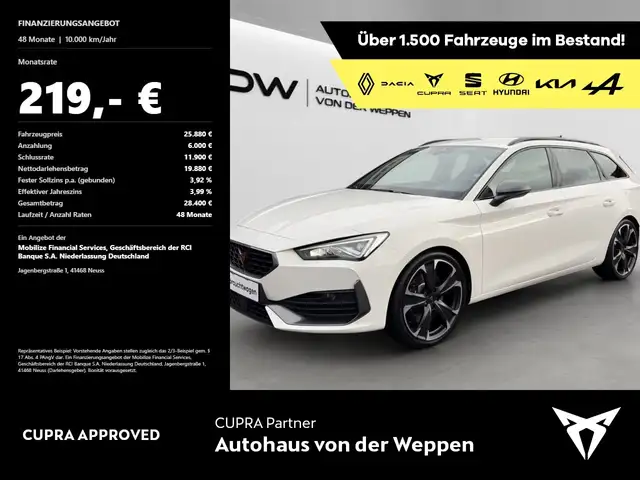 CUPRA Leon Sportstourer 2.0TSI VZ Spurhalteassist,Navi Klima