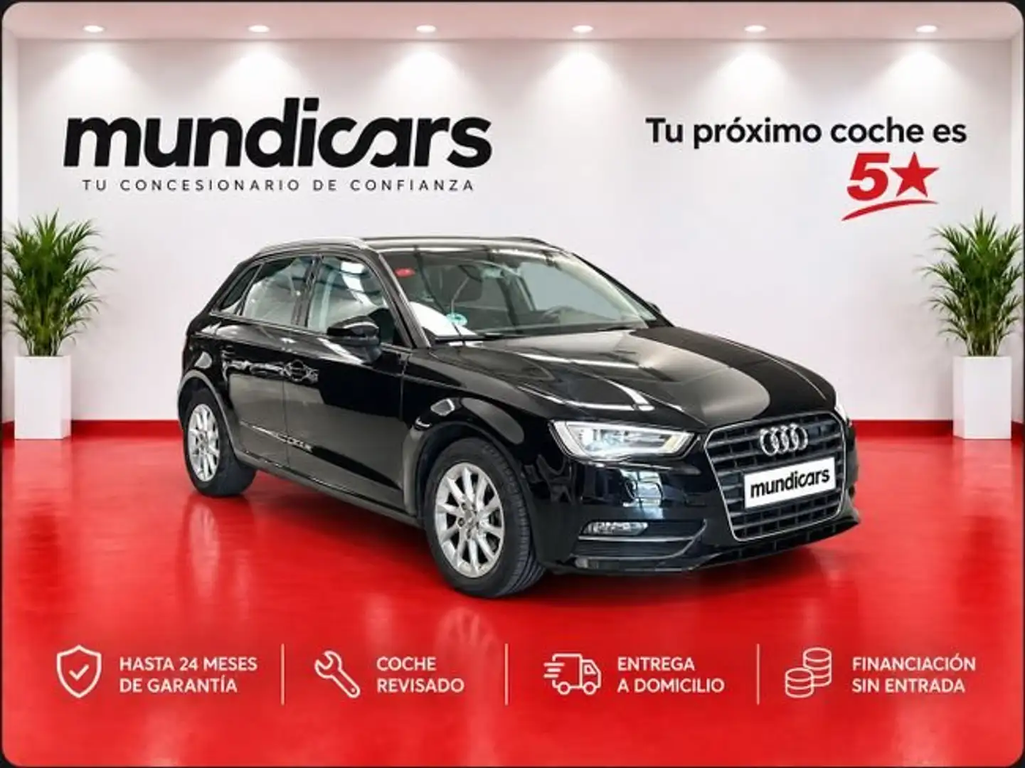 Audi A3 1.6 TDI 110CV clean S tronic Attraction Negro - 1