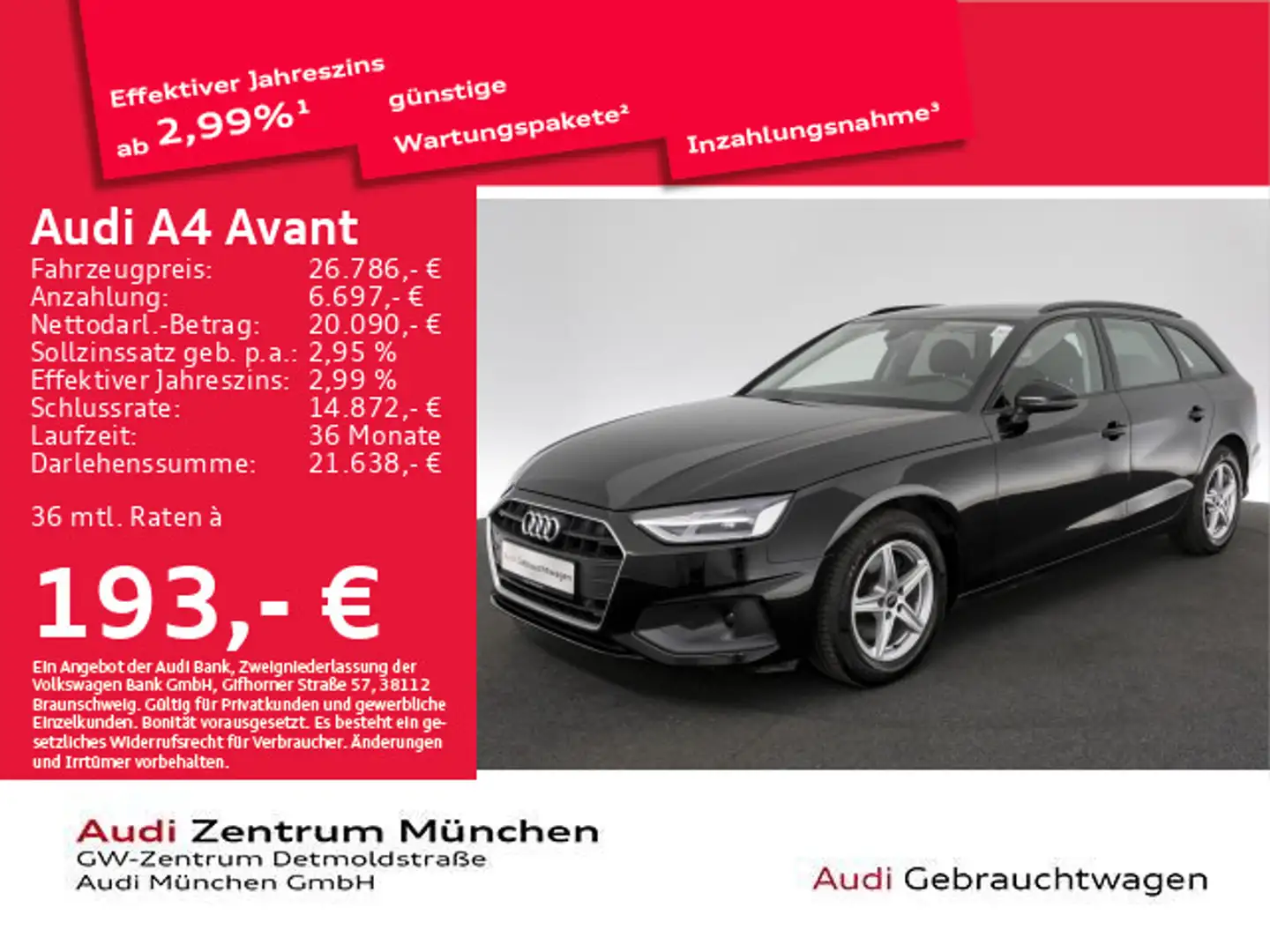 Audi A4 35 TDI S tronic Navi+/PDC+/SitzHzg Negro - 1